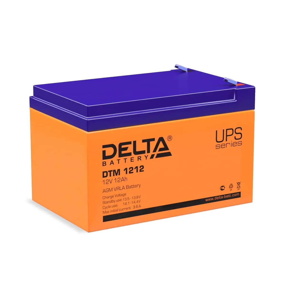 Аккумулятор AGM Delta DTM 1212