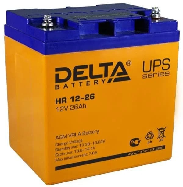 Аккумулятор AGM Delta HR 12-26