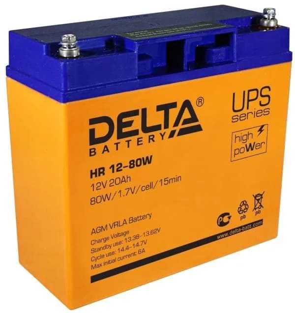 Аккумулятор AGM Delta HR 12-80W