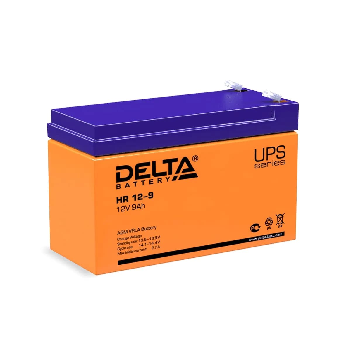 Аккумулятор AGM Delta HR 12-9