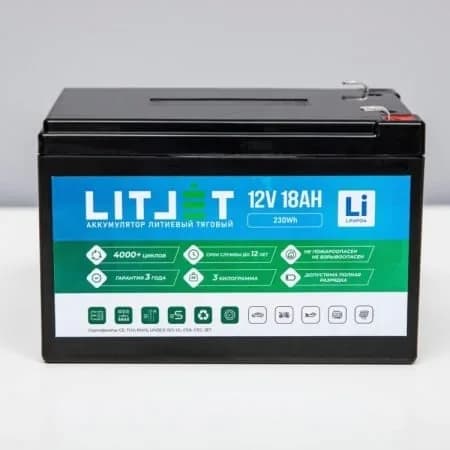 LIT JET PRO LiFePo4 аккумулятор тяговый 12В 18АЧ 230W